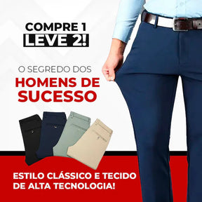 COMPRE 1 E LEVE 2 |  Calça Social Clássica Alfaiataria Gentleman 2024 | Cinto Social Couro