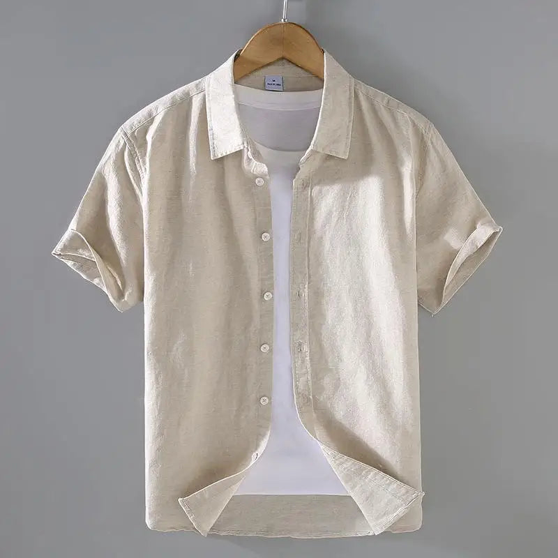 Camisa Masculina Casual de Linho