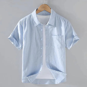 Camisa Masculina Casual de Linho