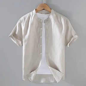 Camisa Masculina Casual de Linho