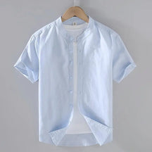 Camisa Masculina Casual de Linho