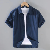 Camisa Masculina Casual de Linho